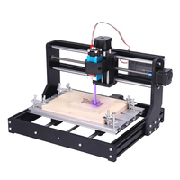 Enrutador CNC de Escritorio 3018 Pro, Grabador Láser para Madera, PVC, Papel, Cuero, 30*18*40mm, con Control GRBL
