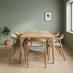 Table à manger en bois moderne, table rectangulaire de cuisine, meubles pour la maison et les restaurants - Product Image 3