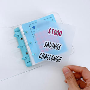 Tantangan penghematan $1000 <span class=keywords><strong>Binder</strong></span> cincin PVC bening <span class=keywords><strong>Binder</strong></span> uang <span class=keywords><strong>Binder</strong></span> kustom <span class=keywords><strong>3</strong></span> cincin Pvc tantangan hemat <span class=keywords><strong>Mini</strong></span> - Product Image 1