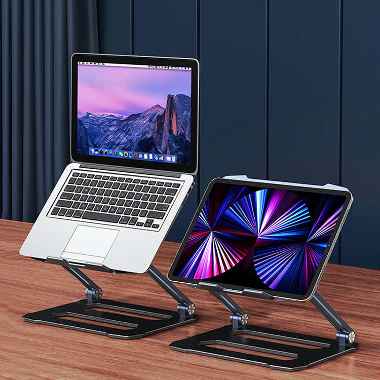 Phone Laptop Holder Cooler Aluminum Height Length Adjustable Computer Accessories Notebook Suporte Laptop Stand Adjustable