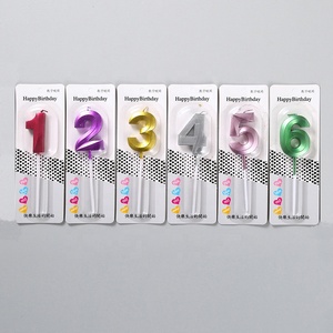 Candele Numeriche Ecologiche Non Tossiche all'Ingrosso per Decorazioni Festa di Compleanno Diwali Halloween Cera di Paraffina Inodore - Product Image 1