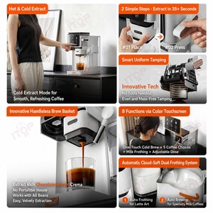 Machine à café expresso entièrement automatique tout-en-un de haute qualité ITOP, Cafetera De Expreso, prix de gros d'usine - Product Image 4