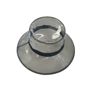 Sombreros Impermeables Transparentes de 9 Colores con Logotipo Personalizado, Sombrero de Cubo de Plástico de Ala Ancha, Sombreros de <span class=keywords><strong>Lluvia</strong></span> Transparentes de PVC <span class=keywords><strong>para</strong></span> Mujeres y Niñas - Product Image 2