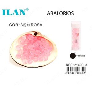 Ilan Abalorios Cuentas Rosadas de 10 mm para la Creación de Joyería - Product Image 1