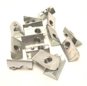 PLC <strong>Lot</strong> <strong>of</strong> 15 80/20 3917 Roll-In T-Nut With <strong>Ball</strong> Spring, 5-16/18 Thread, Steel Warranty Product - Product Image 1