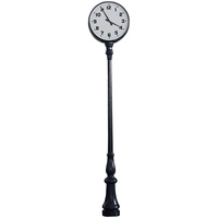 GPS-Synchronisierte Analoge Eisen-Außenuhr Quarzwerk Einseitige LED-Beleuchtung 60cm Batteriebetrieben Modern
