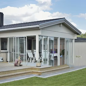 Porte coulissante en PVC avec <span class=keywords><strong>vitrage</strong></span> isolant <span class=keywords><strong>double</strong></span> <span class=keywords><strong>vitrage</strong></span> doté d'un revêtement Low-E et d'un remplissage au gaz argon - Product Image 3