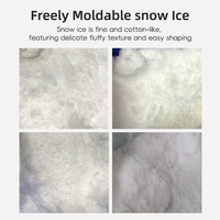 Machine à glaçons en flocons de neige efficace de 200 kg, machine à glace commerciale avec stockage de 100 kg pour utilisation en été dans les restaurants et bars