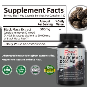 Extrait de Maca Noir Premium 180 Capsules Complément Alimentaire Capsules de Maca pour Hommes et Femmes Extraits de Plantes de Maca - Product Image 3