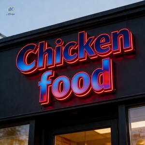 ป้ายไฟ LED RGB 3 มิติ แบบกำหนดเองได้ ป้ายไฟ LED สีสันสดใส ตั้งโปรแกรมได้ สำหรับโฆษณา ตัวอักษร โลโก้ ไฟสำหรับบาร์ ปาร์ตี้ ธุรกิจกลางแจ้ง ร้านค้า - Product Image 4