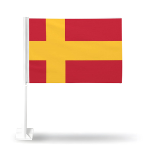 Bandera Personalizada de Coche Deportivo Danubio-Suabia, Impresa por Ambos Lados, Incluye Asta, Bandera para Ventana de Coche para Celebraciones y Festivales - Product Image 3