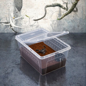 Conteneur de transport en plastique portable, boîte d'alimentation pour reptiles, boîte de reproduction pour serpents, habitat transparent pour animaux, cage, conteneur portable - Product Image 2