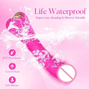 Vibrador de Pene Artificial, Juguete de Masaje para Masturbación, Dildo Simulado de Una Sola Cabeza, Vibración Telescópica, Impermeable, Ecológico - Product Image 6