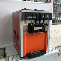 Коммерческая машина для мороженого BQC-1800, 3 вкуса, для мягкого мороженого и джелато, с функцией добавления молока и воды, из нержавеющей стали, производительность 16-20 л/ч