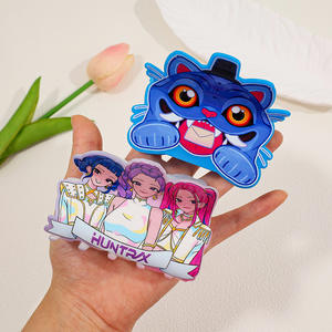 Horquillas para el pelo de moño acrílico de fantasía gótica de dibujos animados para mujer, pinzas para el pelo de acrílico para niñas, pinzas para el pelo Kpop Demon Hunters Updo - Product Image 4