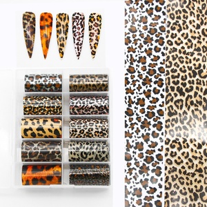 Leopard Starry Sky Nail <b>Transfer</b> <b>Stickers</b> Ultra Thin Traceless Nail Tip <b>Transfer</b> Paper Decals - Product Image 1