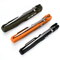 Klappmesser mit Clip-Point-Klinge aus 8Cr13MoV-Stahl, Griff aus Nylonfaser, Sicherheitsverriegelung, 3 Farben, OEM