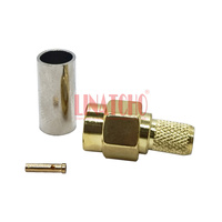 3D-FB RG58U LMR195 RG142 RG400 Reverse RP SMA Male Jack Connector Coaxial RF Connectors Crimp Style
