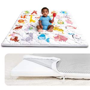 <span class=keywords><strong>Tapis</strong></span> <span class=keywords><strong>de</strong></span> jeu épais pour bébé, <span class=keywords><strong>tapis</strong></span> <span class=keywords><strong>de</strong></span> sol pour <span class=keywords><strong>parc</strong></span> <span class=keywords><strong>de</strong></span> jeu, <span class=keywords><strong>tapis</strong></span> <span class=keywords><strong>de</strong></span> <span class=keywords><strong>mousse</strong></span> pour le temps sur le ventre, ultra doux et offrant un soutien, amovible et lavable avec coussinets antidérapants - Product Image 5