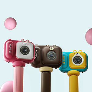 Nueva caricatura Linda 1080P HD Video Record niños Cámara Digital rompecabezas juguete para niños Regalo de Cumpleaños chico Cámara Dual - Product Image 1
