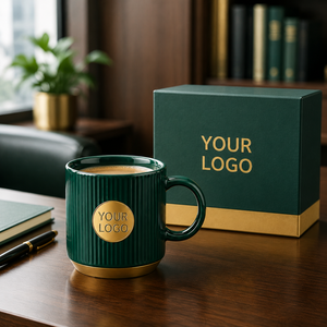 Set Regalo di Tazze in Ceramica Scanalata <span class=keywords><strong>con</strong></span> Logo Personalizzato, Tazza <span class=keywords><strong>da</strong></span> <span class=keywords><strong>Caffè</strong></span> all'Ingrosso <span class=keywords><strong>con</strong></span> Confezione Regalo di Lusso, OEM ODM, Regalo Promozionale Aziendale - Product Image 3
