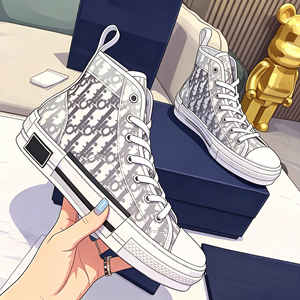 Sneakers di Lusso D Home per Uomo <span class=keywords><strong>e</strong></span> Donna, Design Classico con Stampa di Lettere, <span class=keywords><strong>Scarpe</strong></span> in Tela con Tomaia Alta - Product Image 1