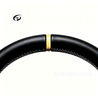 Volant de direction en cuir pleine fleur pour Prado LC200 Hilux, pièces de voiture sportives haut de gamme noires