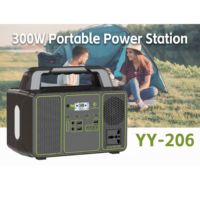 Source d'alimentation portable solaire 300W, panneau solaire, batterie LiFePO4, lampe de poche, démarreur de secours pour camping-car/usage extérieur, système d'onduleur MPPT