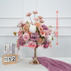 Customize High Quality Pink Flower Ball 40cm Flower table Centerpieces for events stage Decoration - Product Image 2