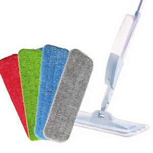 Serpillère microfibre à pulvérisation d'eau pour nettoyage des sols, manche plat en acier inoxydable 360°, essorage automatique, absorption rapide, grande capacité - Product Image 4