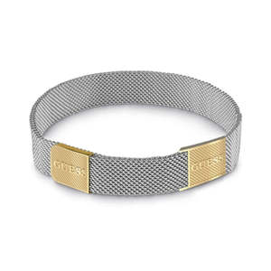 Bracciale da donna For Guess in acciaio inossidabile placcato oro con zirconi a farfalla, regalo trendy per matrimoni e feste - Product Image 1