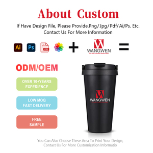 Tasse à café isolée en acier inoxydable avec logo personnalisé Bouteille d'eau en acier personnalisé pour garder <span class=keywords><strong>au</strong></span> <span class=keywords><strong>chaud</strong></span> - Product Image 4