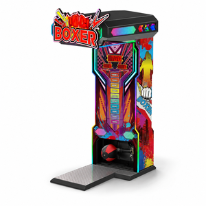 Máquina de <span class=keywords><strong>Boxeo</strong></span> y Patadas con Orificios, Máquina de Juego Arcade de Medición de Fuerza para Hombres Fuertes, Operada con Monedas - Product Image 2