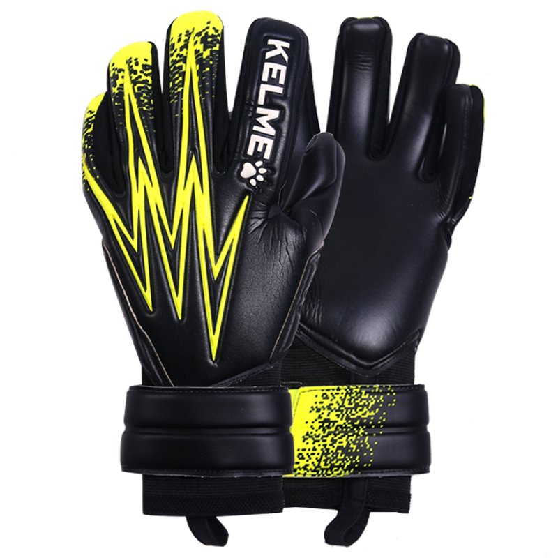 Индивидуальные мужские тренировочные футбольные перчатки KELME для клубной команды, профессиональные футбольные полиуретановые латексные тренировочные лагерные футбольные перчатки вратаря
