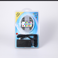 Kit Strip Lampu LED Fleksibel Tembaga RGBIC 5M SMD5050 60LED/m Kontrol 3-Kabel 12V Pencahayaan Ambient Lampu Neon Iklan