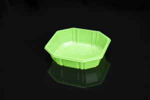 Assiette jetable imperméable, légère, pratique, de qualité alimentaire, en PET, de haute qualité, respectueuse de l'environnement, marque HYX, colorée, pour fruits et sushis - Product Image 2