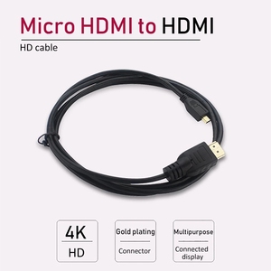 1.5米黑色微型UHdmi电缆同轴4k微型铜芯聚氯乙烯护套覆盆子皮<span class=keywords><strong>4</strong></span>监控麦克风DVD播放器 - Product Image 5