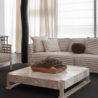 Canapé modulaire Wabi-sabi à cordes, grand canapé droit pour salon, revêtement amovible et lavable, canapé combinable relaxant