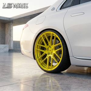 Jantes forgées jaune fluorescent, concaves profondes, à rayons en Y, légères, haute performance, ajustement personnalisé pour voitures de sport, tuning, 19-22 pouces - Product Image 2