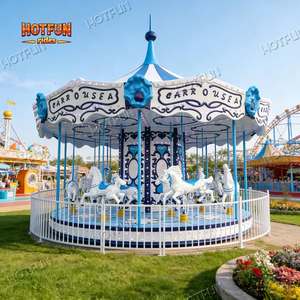 Manèges de chevaux de carrousel pour enfants, style chinois, pour parcs d'attractions, fêtes foraines et centres commerciaux - Product Image 1