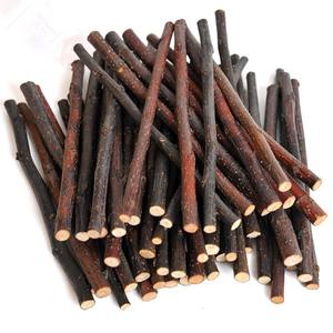 Fournitures durables de grignotage de lapin Branche de pomme séchée Chinchilla Hamster Bâton molaire Fournitures pour animaux de compagnie Sac de jouets en bois de pomme Petits animaux - Product Image 1
