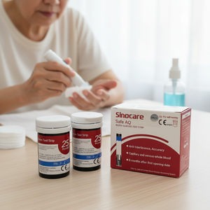 Tiras Reactivas para Glucómetro <span class=keywords><strong>Sinocare</strong></span> Safe AQ Cool (Solo Tiras) - Product Image 2