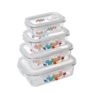 Hộp Đựng Thức Ăn Bằng Thủy Tinh Chất Lượng Cao Có Nắp Chống Rò Rỉ Bằng Thủy Tinh Borosilicate - Product Image 4