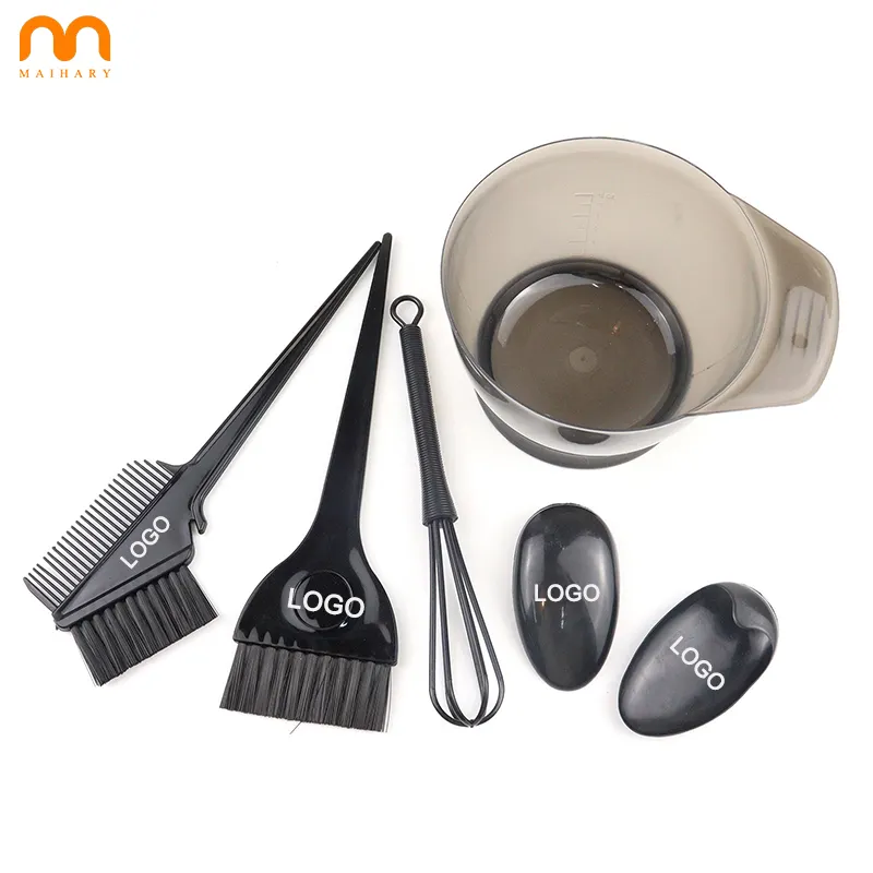 Good Quality Hair Dyeing Bowl Coloring Brushes Barber Tool Set Custom Logo Salon Products Hairdressing Equipment