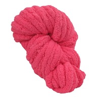 Écharpe, coussin, couverture et vêtements en chenille glacée super épaisse de 2 cm, 100 % polyester
