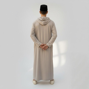 Malaysia Supplier Raya 2025 Jubah <b>Women</b> Moden Pleated Hooded Ironless Kain Sejuk Regular Fit Ready Stock B2B Casual Autumn - Product Image 5