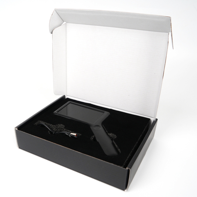 2MP 6X-17X Adjustable Magnification 4 Inch Screen One-Click Switching Photography Video LED Light High-Definition Magnifier