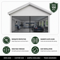 Moustiquaire magnétique pour porte, rideau anti-moustiques en fibre de verre, auto-scellante, mains libres, pour garage, patio, coupe-vent, taille personnalisée, vente en gros
