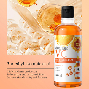 KORMESIC 500ml Suero Facial y Corporal con Vitamina C, Arbutina, <span class=keywords><strong>AHA</strong></span>, <span class=keywords><strong>HA</strong></span> y VC, Exfoliante, Suavizante e Iluminador, con Ácido Hialurónico - Product Image 6