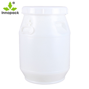 Fûts en plastique <span class=keywords><strong>bleu</strong></span> HDPE de 50 L avec <span class=keywords><strong>couvercle</strong></span> fileté et poignée - Product Image 2
